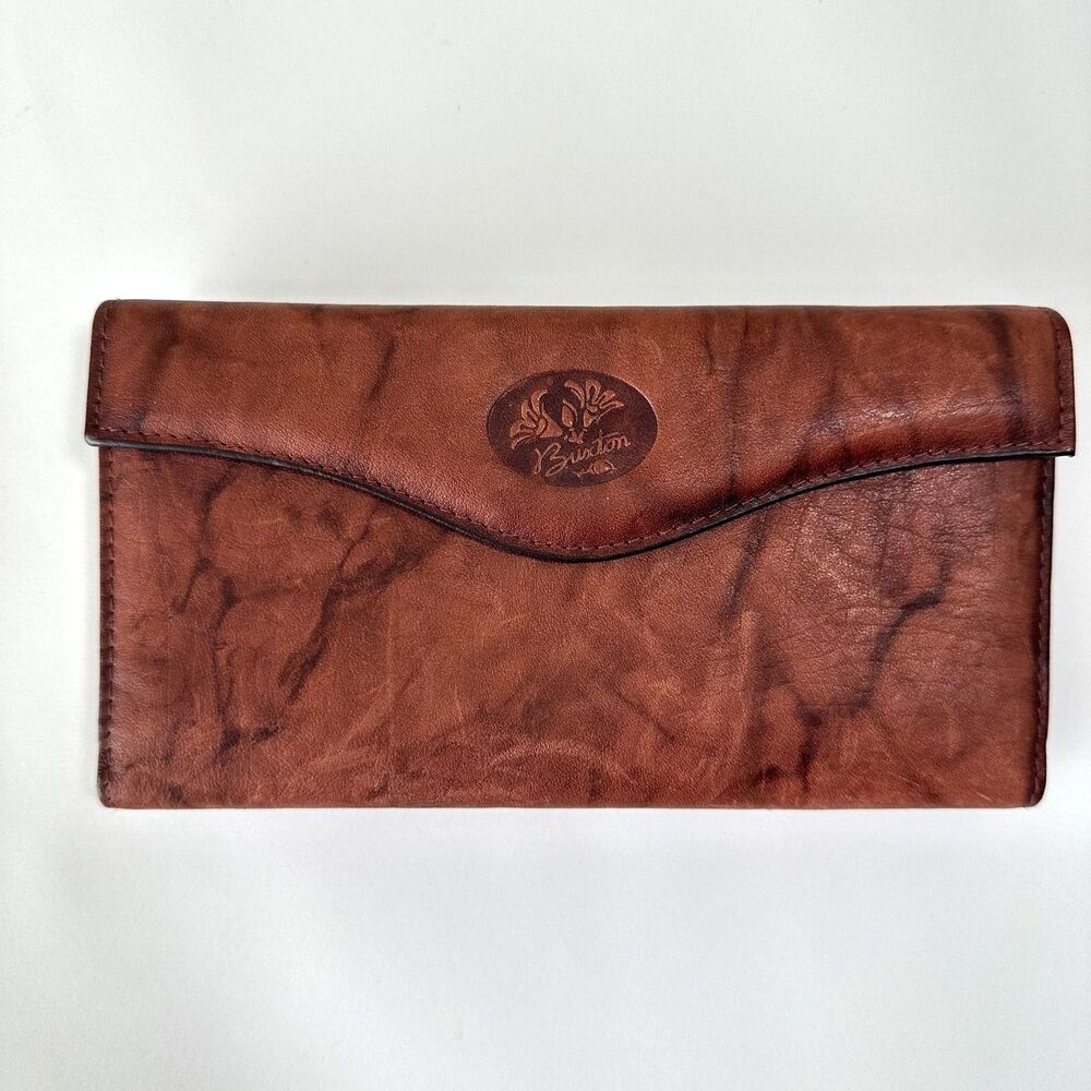 Buxton Vintage Genuine Leather Women’s Wallet Brown Top Grain Cowhide Coin Purse